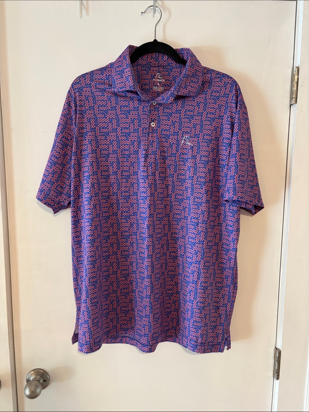Rhoback Geo Print Performance Polo